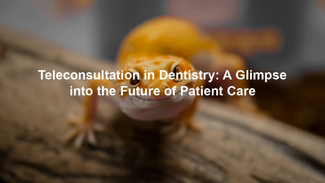AI Teleconsultation in Dentistry: A Glimpse into the Future of Patient Care